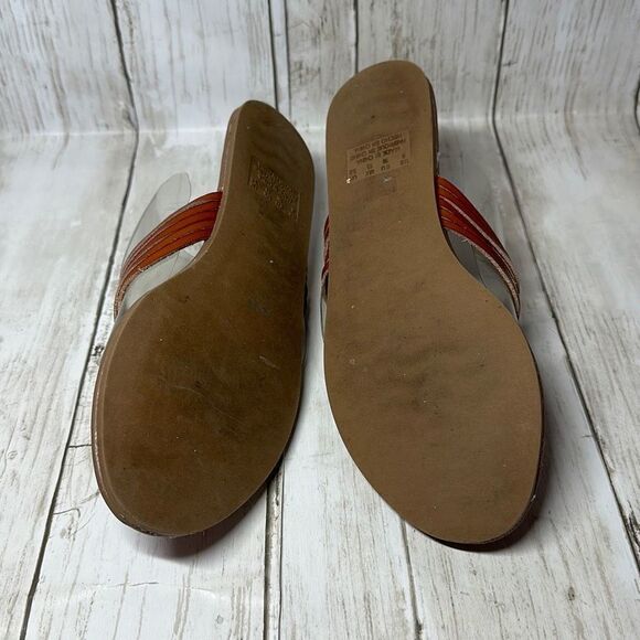 American Eagle AE Braided Leather Flip Flops Sandals Thongs Slip on Shoes Size 6 - Picture 7 of 7